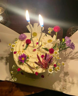 Floral chaos cake