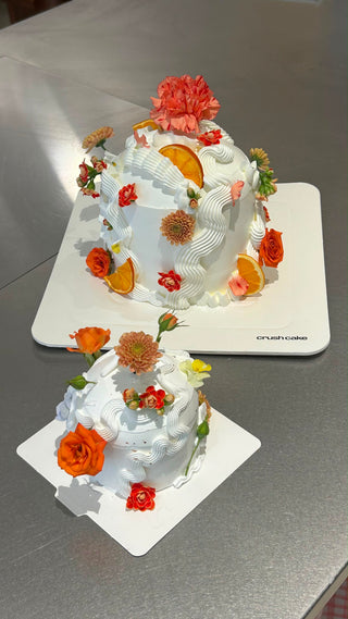 Floral chaos cake