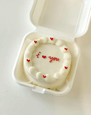 valentine's bento cake